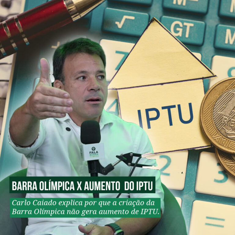 Carlo Caiado Aumento IPTU Barra Olímpica FalaRio2